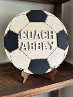 3D Custom Coach Sign with Stand