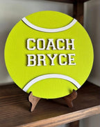 3D Custom Coach Sign with Stand