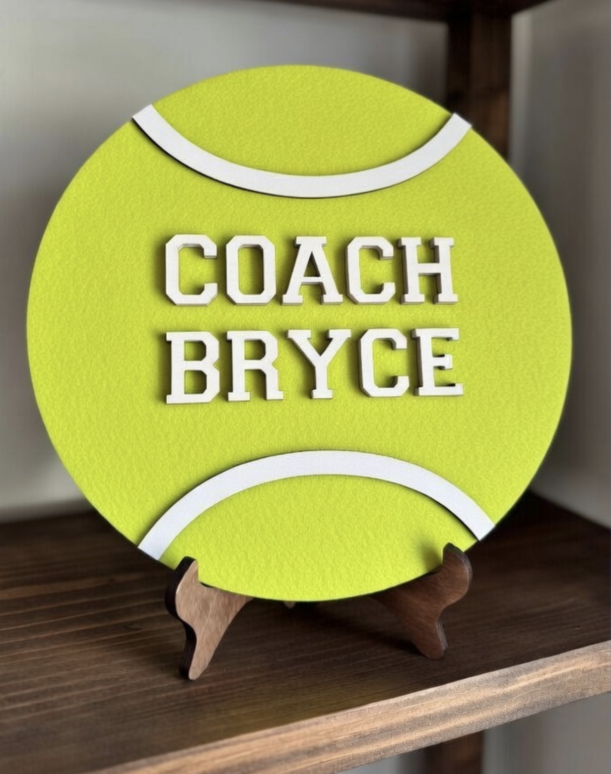 3D Custom Coach Sign with Stand