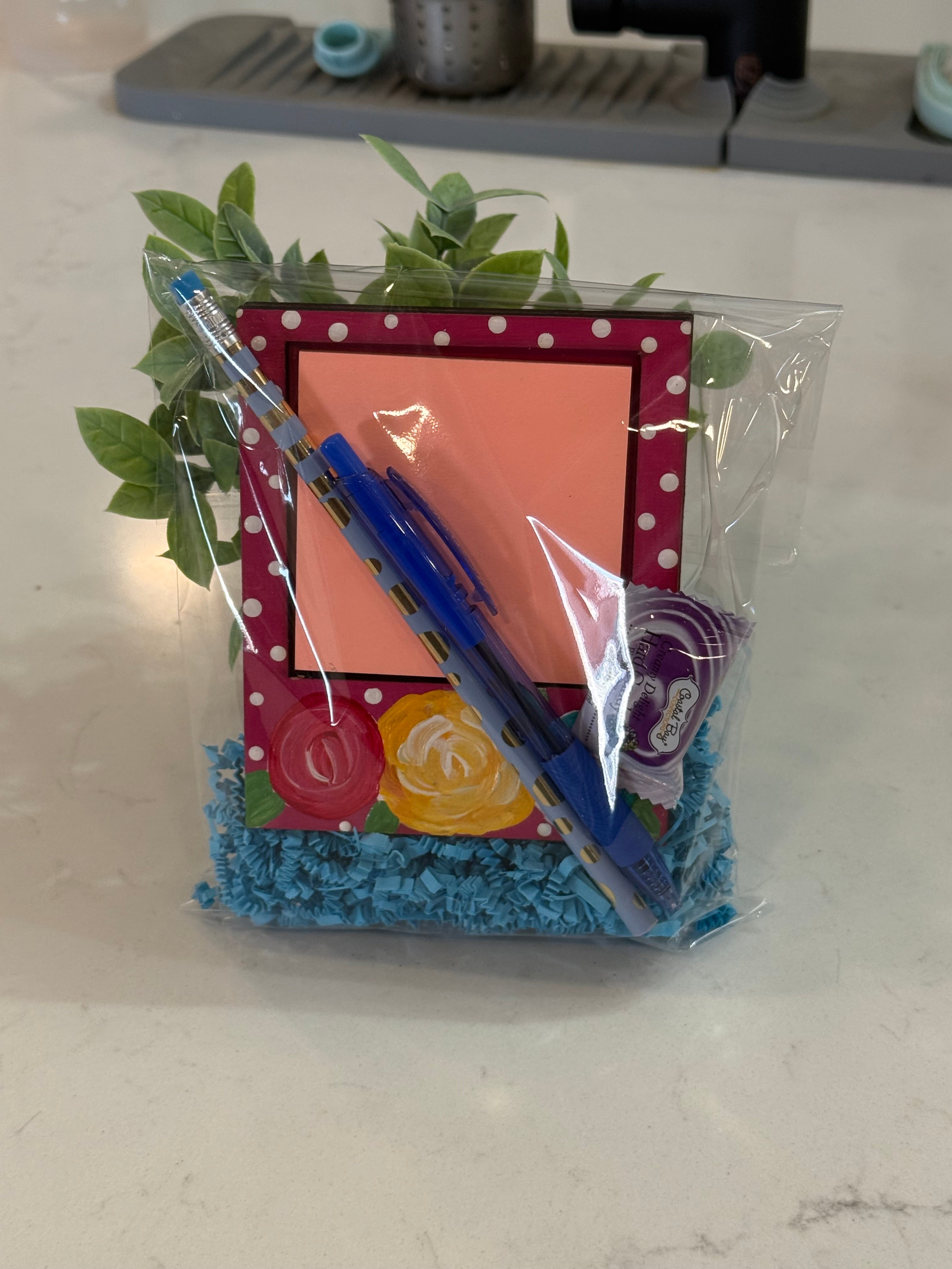 Handpainted Notepads with Pen & Pencil