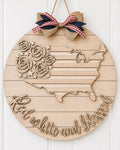 Red, White, & Blessed Patriotic DIY Doorhanger