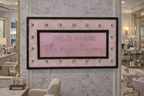 Pink Checkered This is Where the Magic Happens Lighted Box Sign