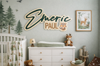 Two Color Fox 3D Name Sign