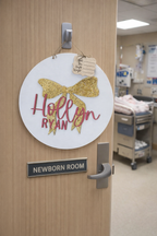 Nursery Bow Name Door Hanger