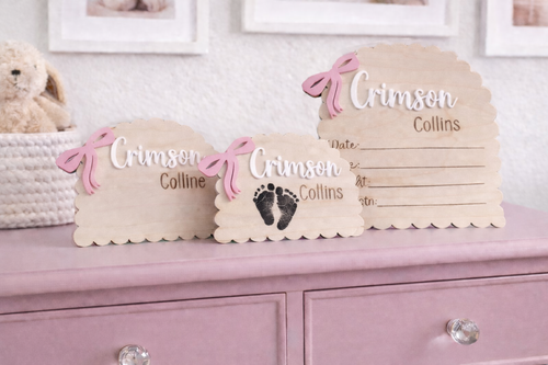 Birth Stat Sign (Set of Three)