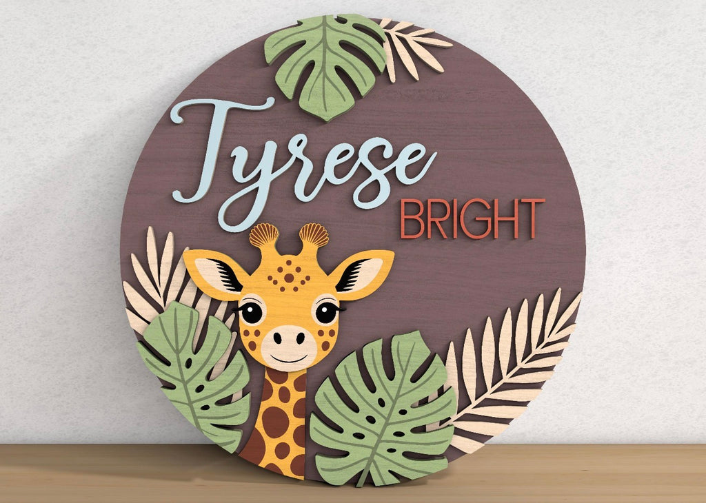 24 Inch Round 3D Nursery Signs