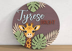 24 Inch Round 3D Nursery Signs