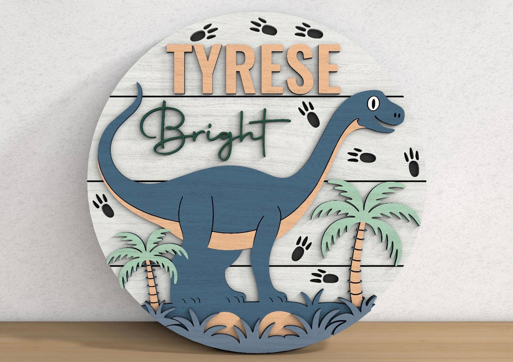 24 Inch Round 3D Nursery Signs