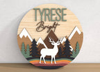 24 Inch Round 3D Nursery Signs