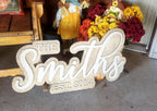 Couples 3D Name Sign