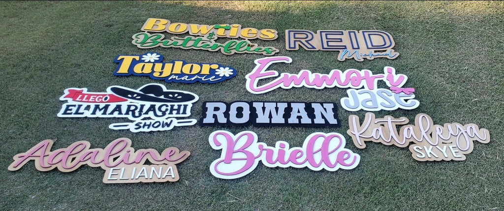 Couples 3D Name Sign