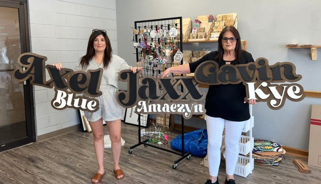 Two Color 3D Name Sign