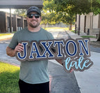 Two Color 3D Name Sign
