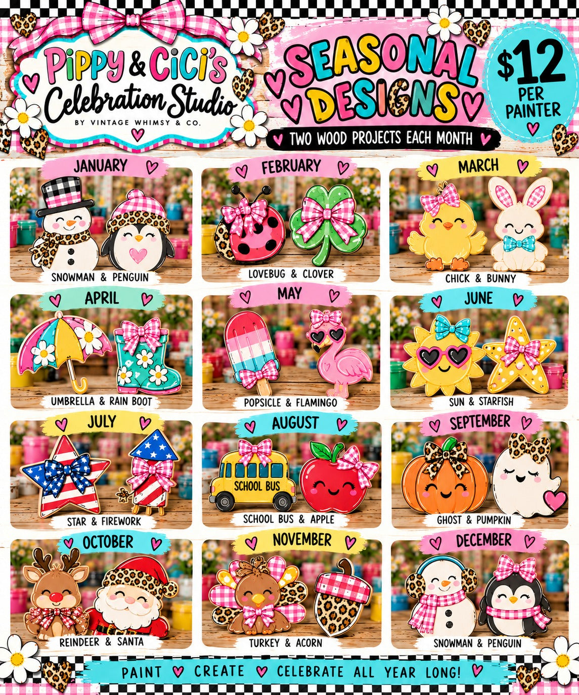 Kids Paint Kit - Seasonal Designs