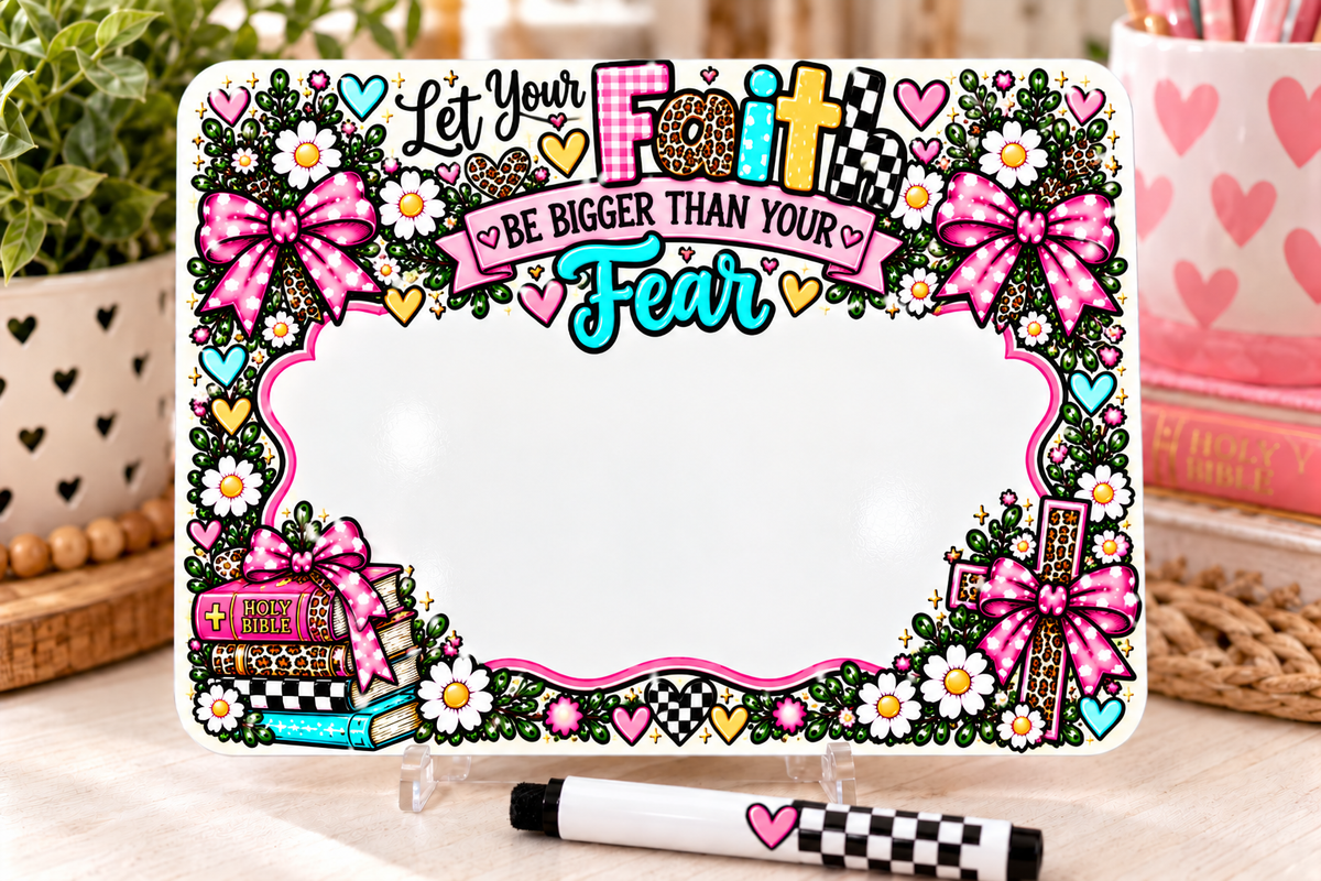 Faith Desk Dry Erase Board