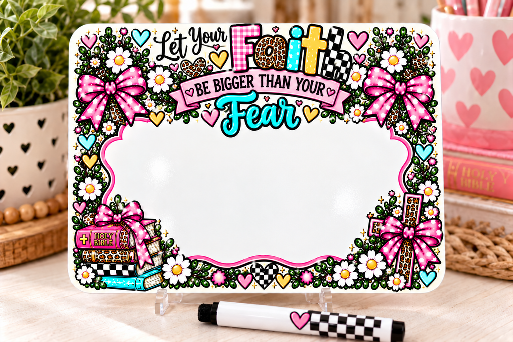 Faith Desk Dry Erase Board