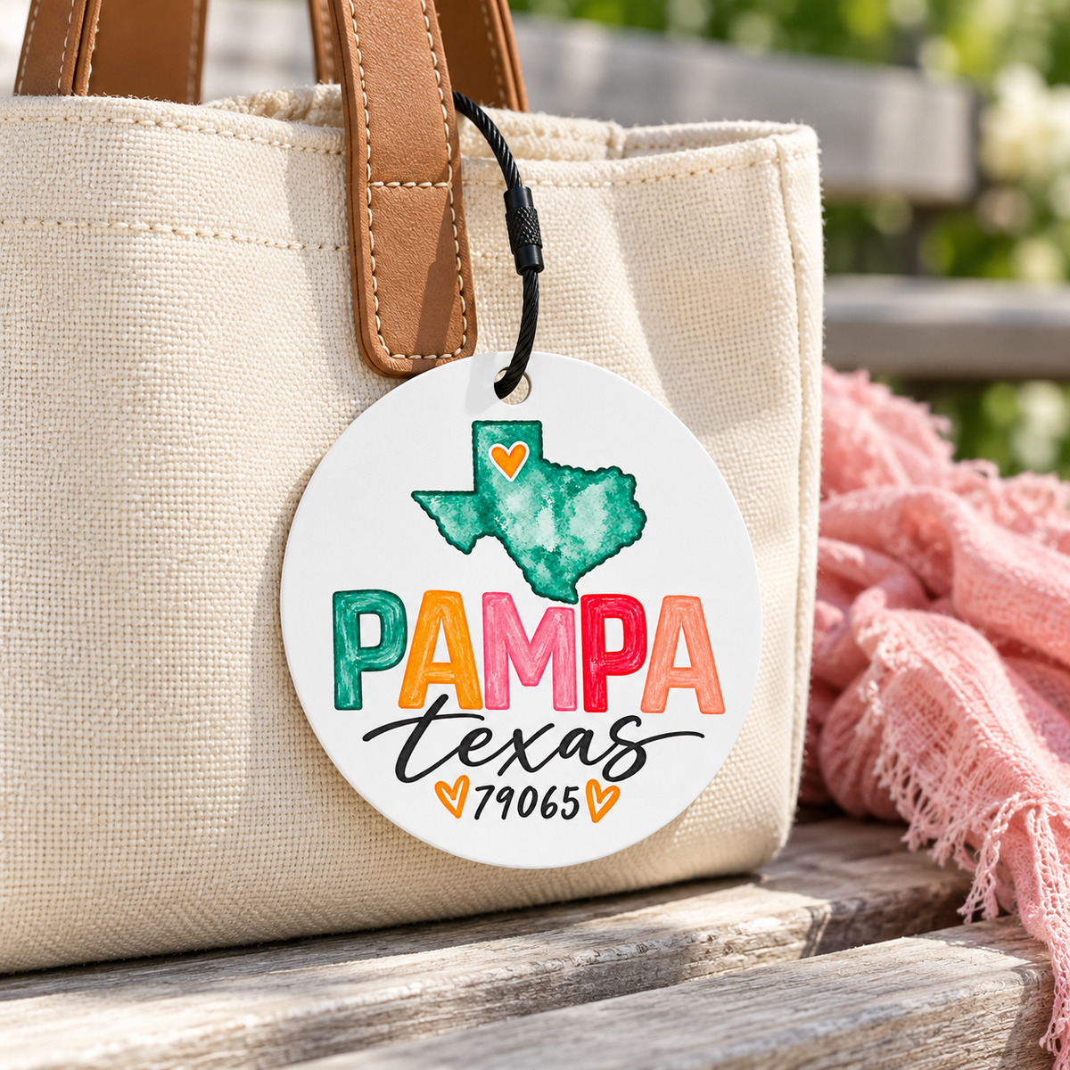 Hometown Car Freshie / Bag Tag