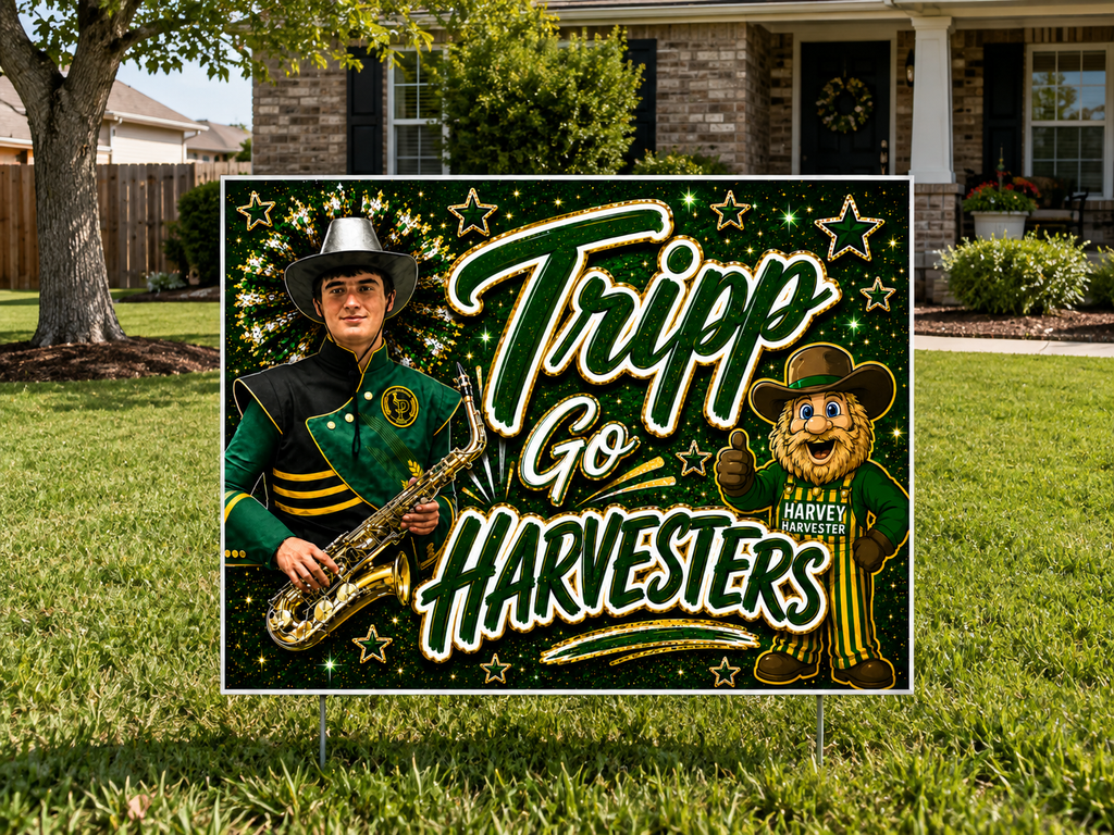 Custom Team Yard Sign