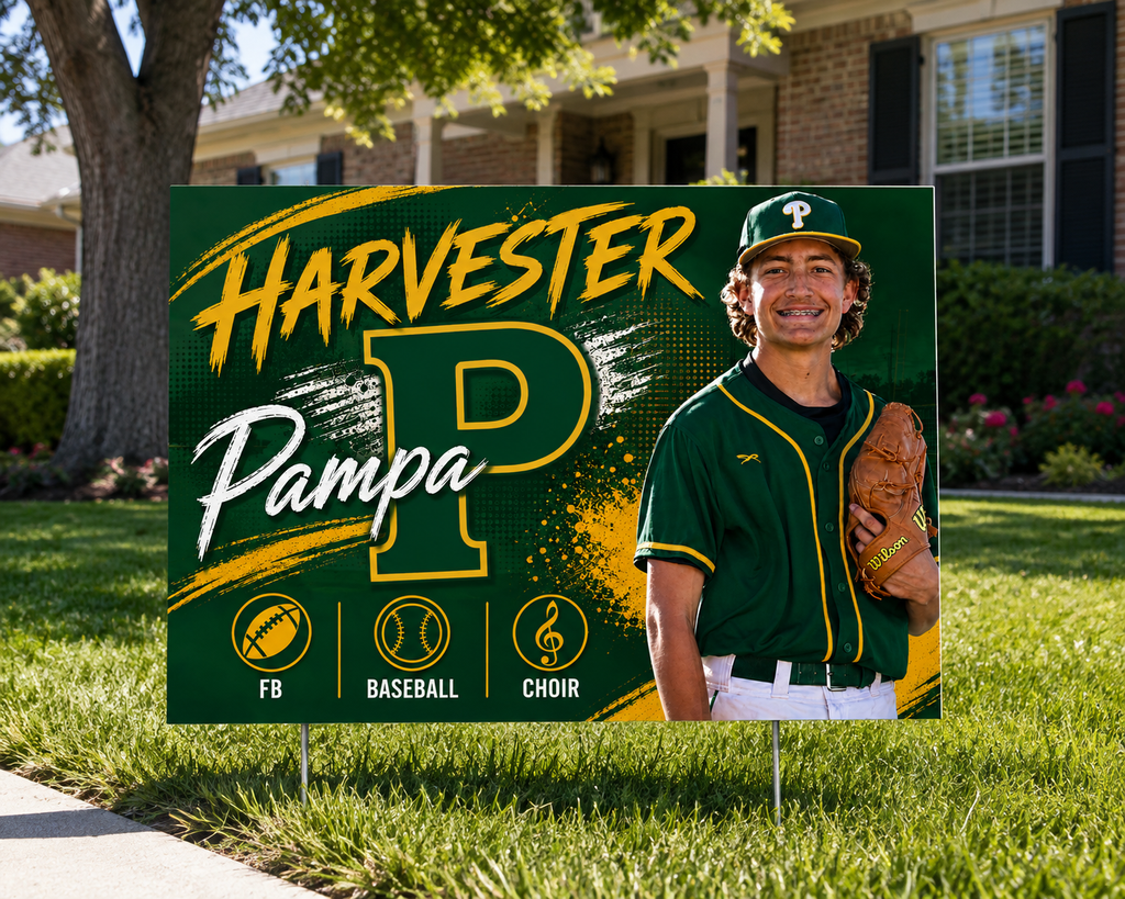 Custom Team Yard Sign
