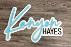 Two Color 3D Name Sign