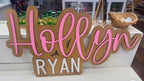 Two Color 3D Name Sign