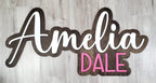 Two Color 3D Name Sign