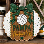 Volleyball team spirit door hanger