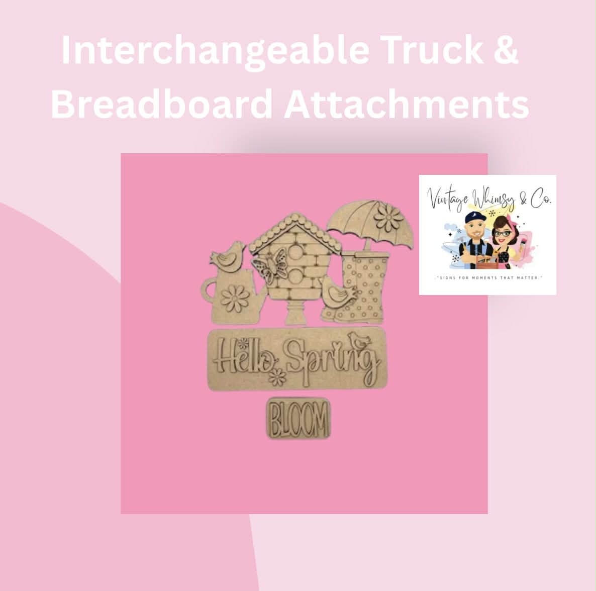 Interchangeable Truck & Breadboard Attachments