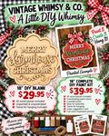 Merry Farmhouse Christmas DIY Door Hanger Kit | 18" Paint Your Own Sign