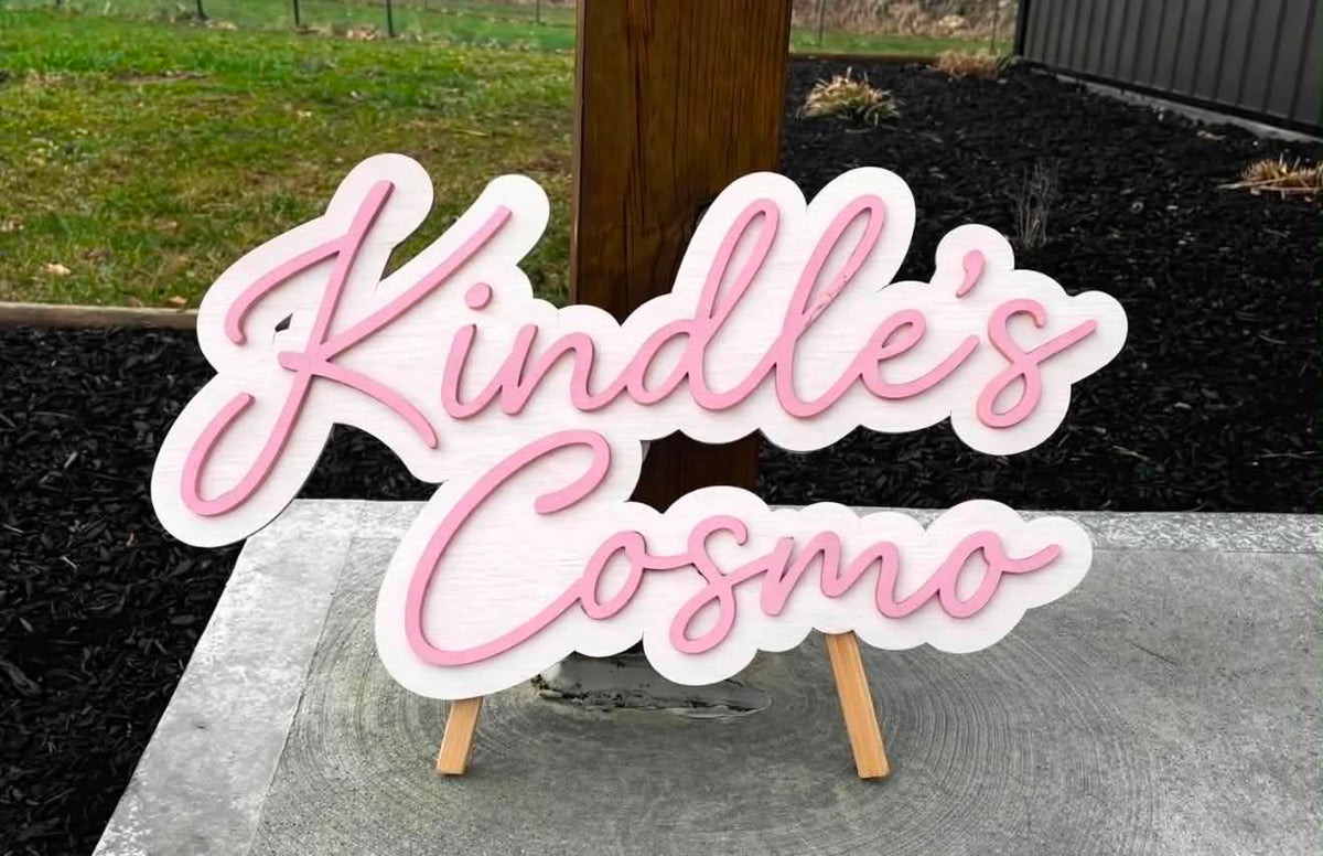 One Color 3D Name Sign