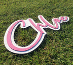 One Color 3D Name Sign