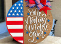 One Nation Under God DIY Kit 18 Inch Door Hanger