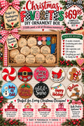 Christmas Favorites DIY Ornament Box | 10 Paintable Wood Ornaments