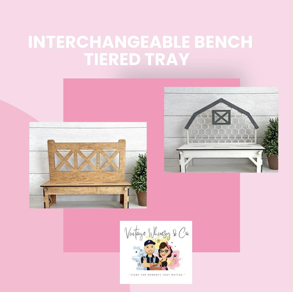 Interchangeable Bench Tiered Tray