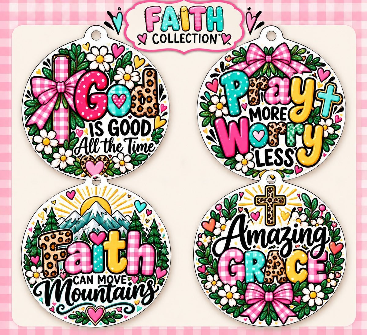 Faith Car Freshie / Bag Tag