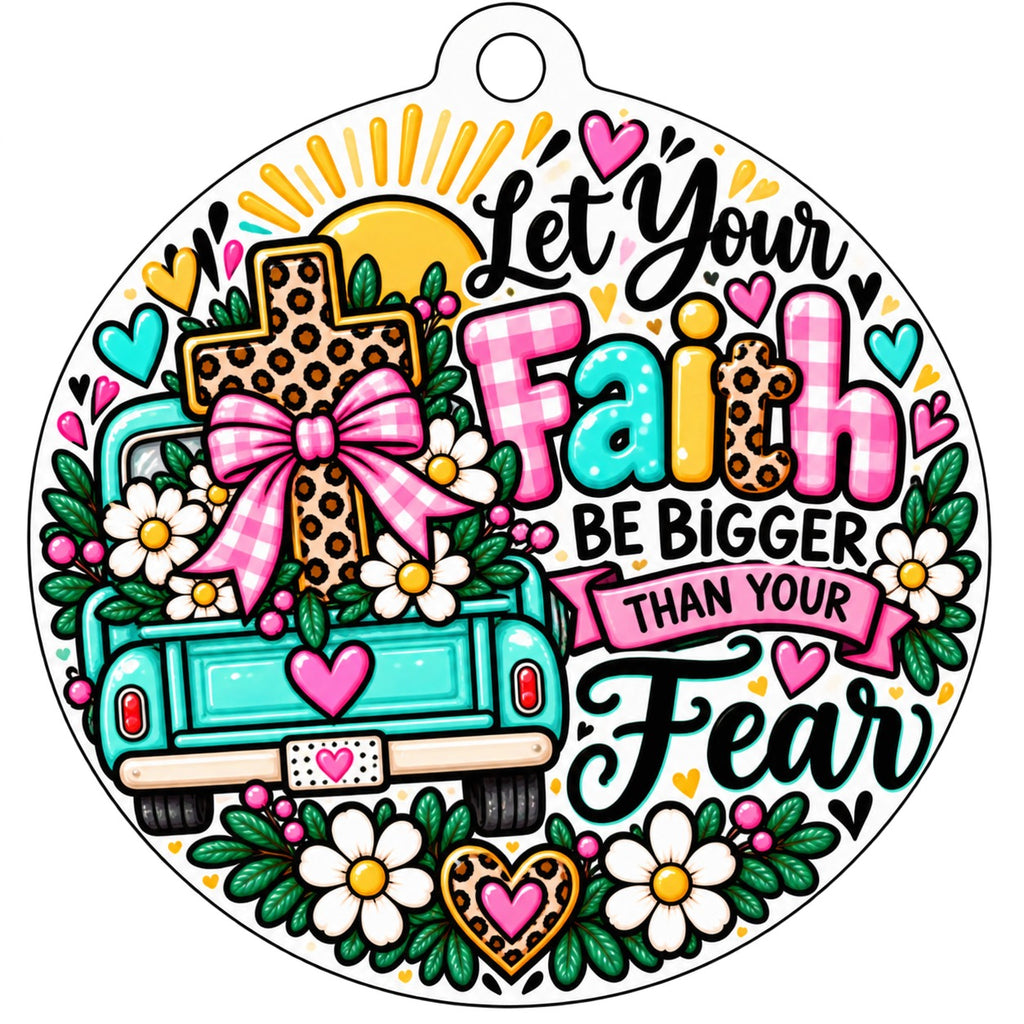 Faith Car Freshie / Bag Tag