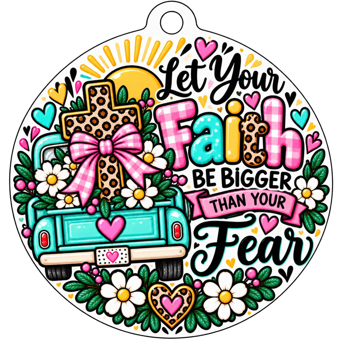Faith Car Freshie / Bag Tag