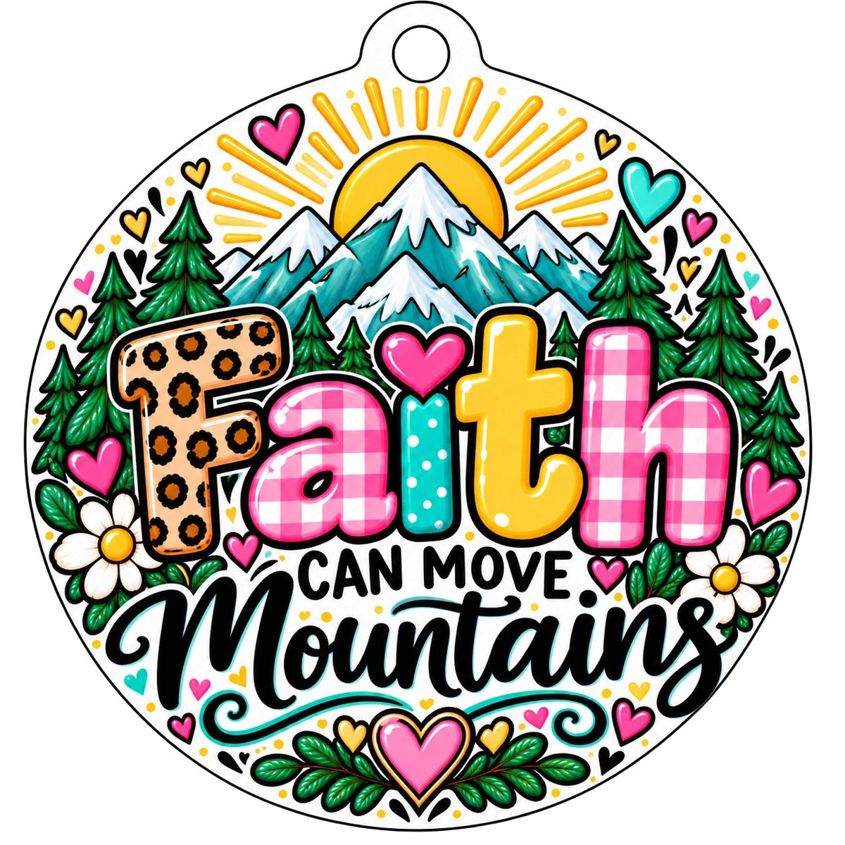 Faith Car Freshie / Bag Tag