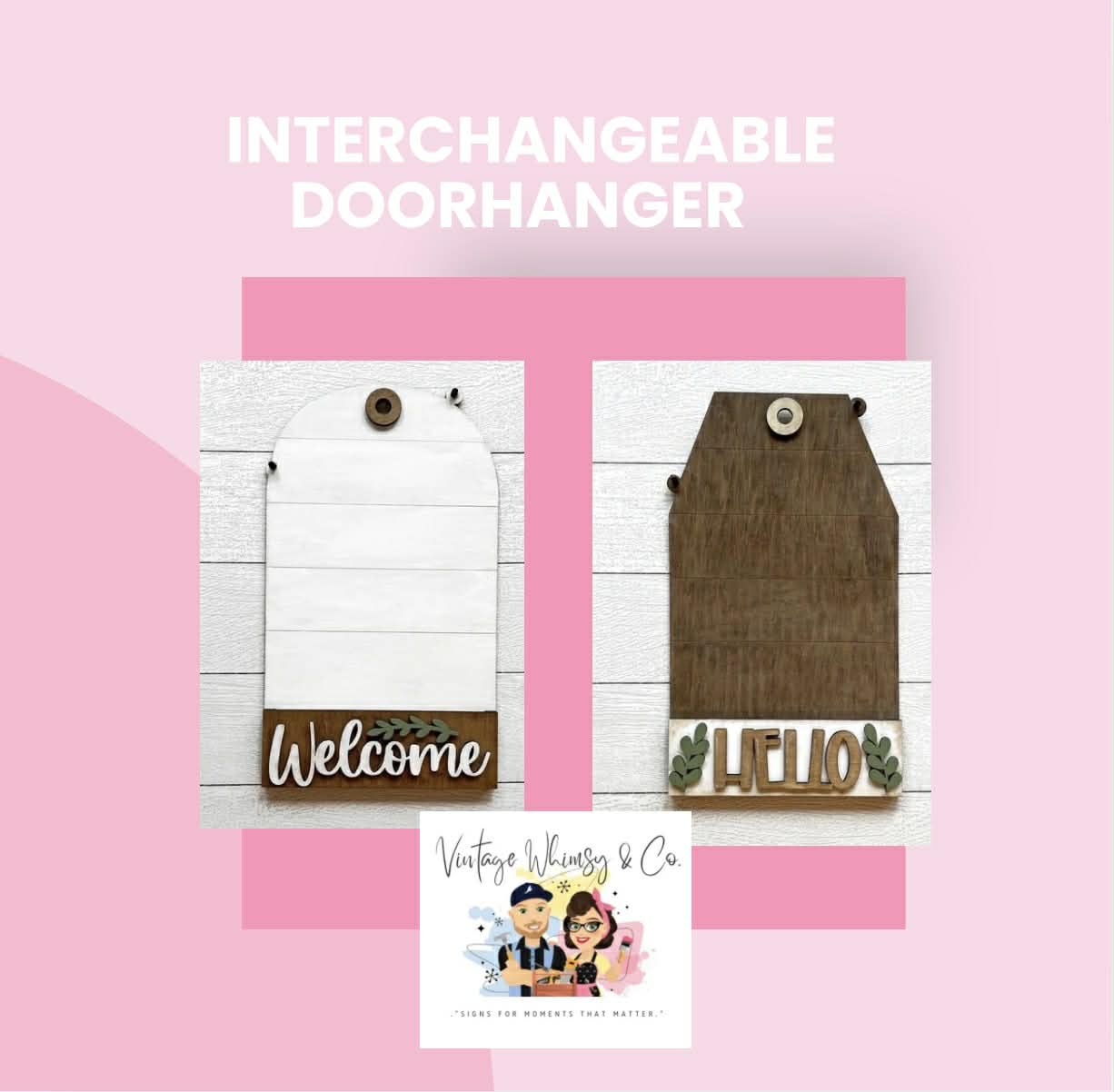 Interchangeable Doorhanger