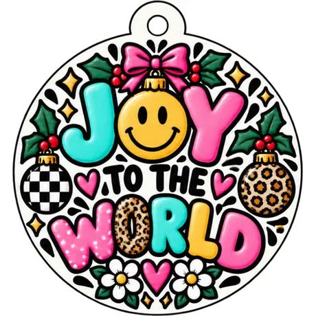 Christmas Car Freshie: Joy to the World