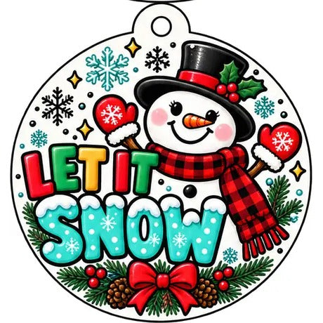 Christmas Car Freshie: Let It Snow