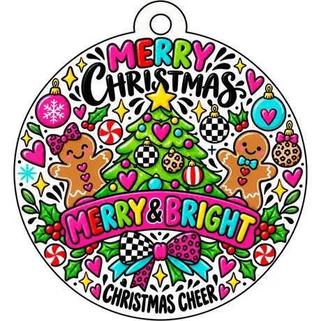 Christmas Car Freshie: Merry & Bright, Christmas Cheer