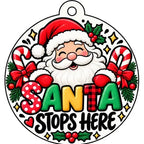 Christmas Car Freshie: Santa Stops Here