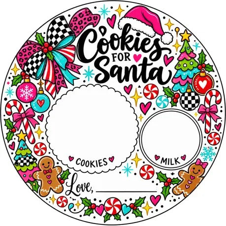 Personalized Cookies for Santa Tray