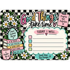 Desk Dry Erase Board: Good Things Take Time (landscape)