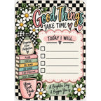 Desk Dry Erase Board: Good Things Take Time (portrait)