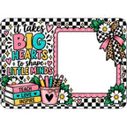 Desk Dry Erase Board: It Takes Big Hearts to Shape Little Minds