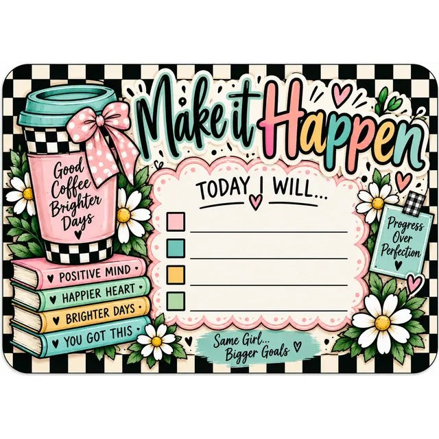 Desk Dry Erase Board: Make It Happen
