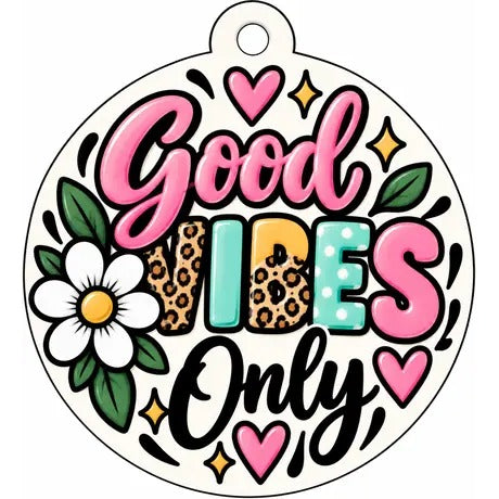 Everyday Car Freshie: Good Vibes Only