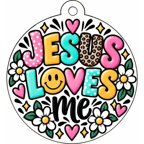 Everyday Car Freshie: Jesus Loves Me